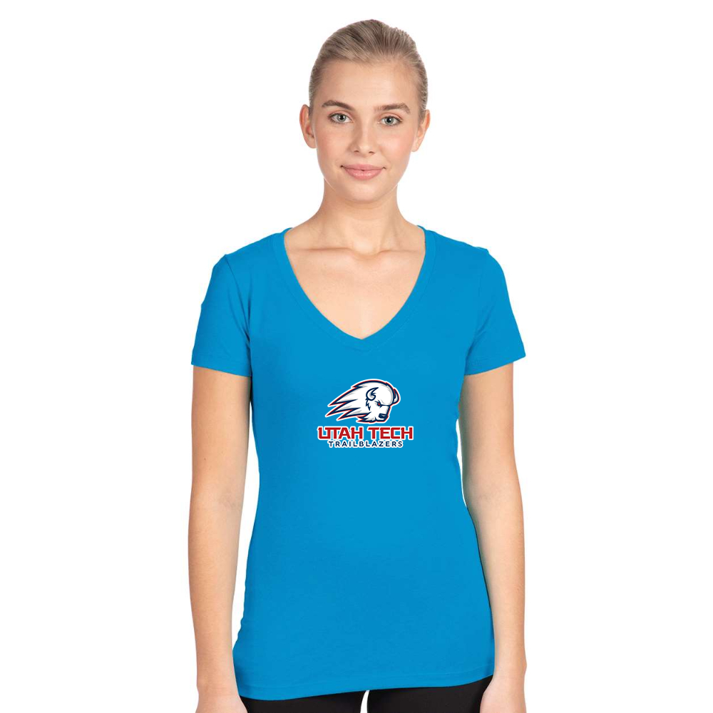 Women's Utah Tech Trailblazers  Next Level V-Neck T-Shirt